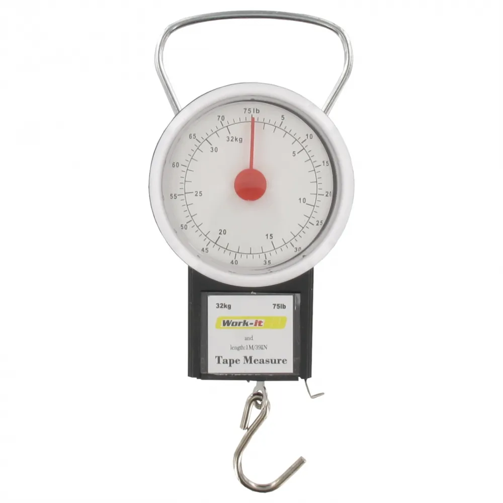 Hängewaage mit Maßband 32kg/75lbs