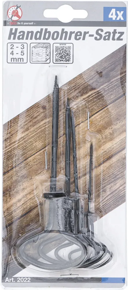 Handbohrersatz 4tlg
