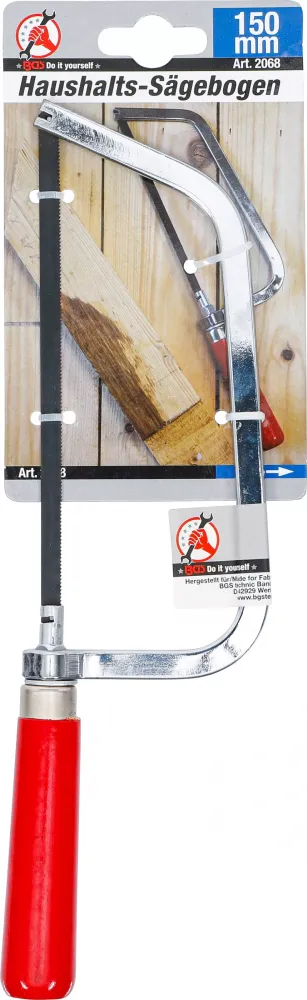 Haushalts-Sägebogen, mit 150 mm Sägeblatt, mit Spanngriff (Holz)