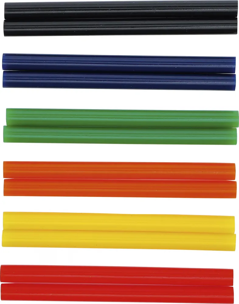 Heissklebe-Patronen bunt, 11 mm, 12-tlg.