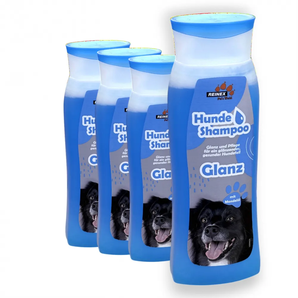 Hundeshampoo Glanz (Mandelöl) 4x 300ml