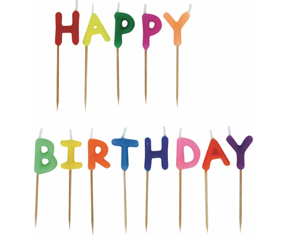 Kerzen Happy Birthday 13-teilig