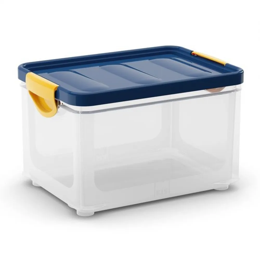KETER CLIPPER Box M (20L) transparent, blau 40x24x28cm