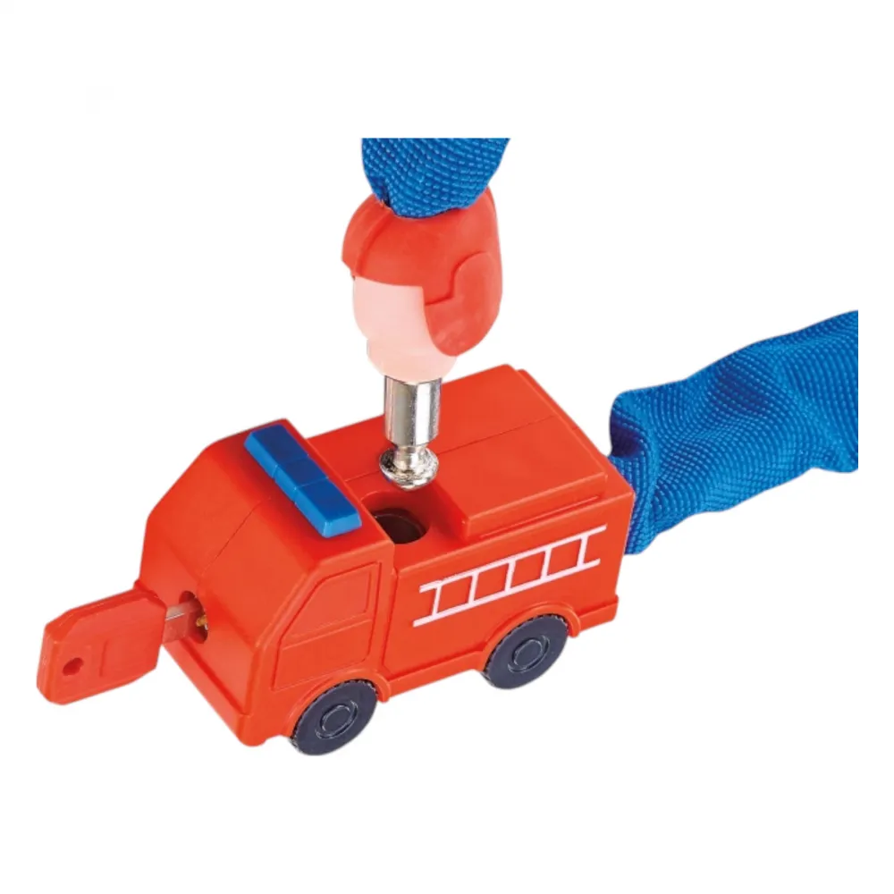 Kettenschloss L: 65 cm blau mit Auto-Verschluss