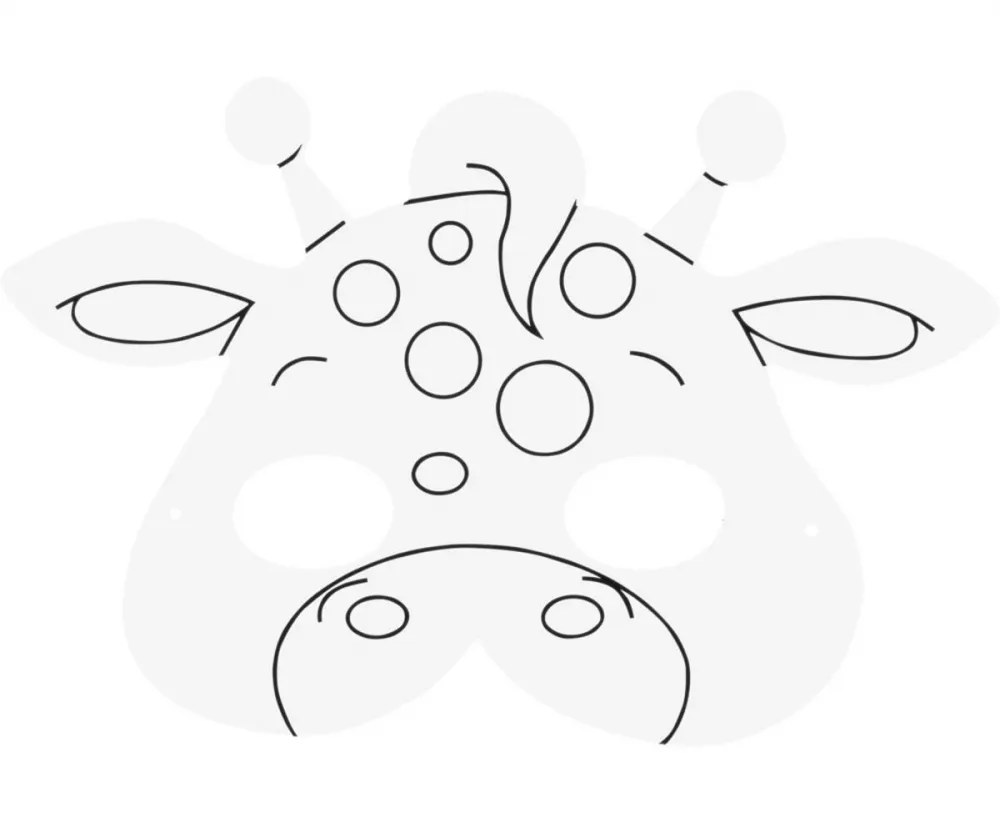 Kindermaske zum Ausmalen 5tlg