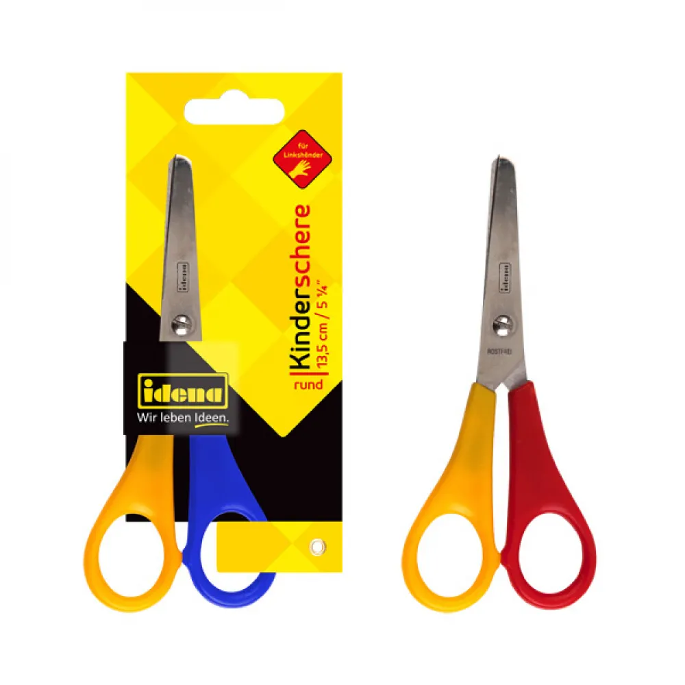 Kinderschere rund 13cm Linkshänder
