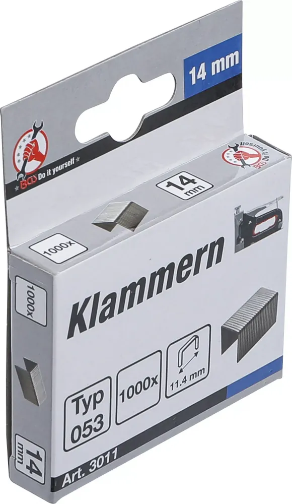 Klammern Typ 53 14 x 11,4 mm 1000 Stück