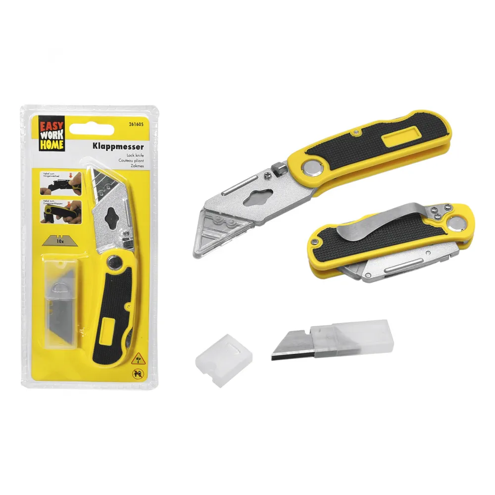 Klappmesser mit 10 Ersatzklingen