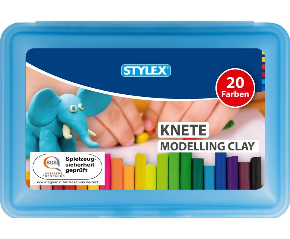 Knete 20 Stangen in der Kunststoffbox