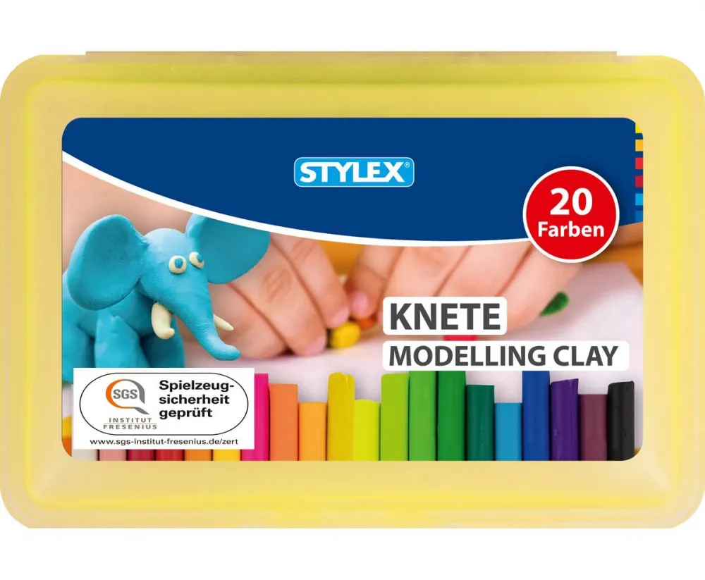 Knete 20 Stangen in der Kunststoffbox