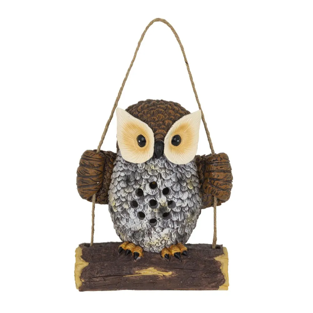 LED Solar Eula auf Schaukel 14x8x17cm