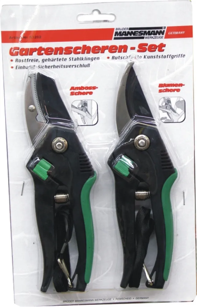 Leichtmetall-Gartenscheren-Set