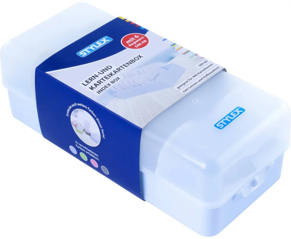 Lern- und Karteikartenbox DIN A8 *NEU*
