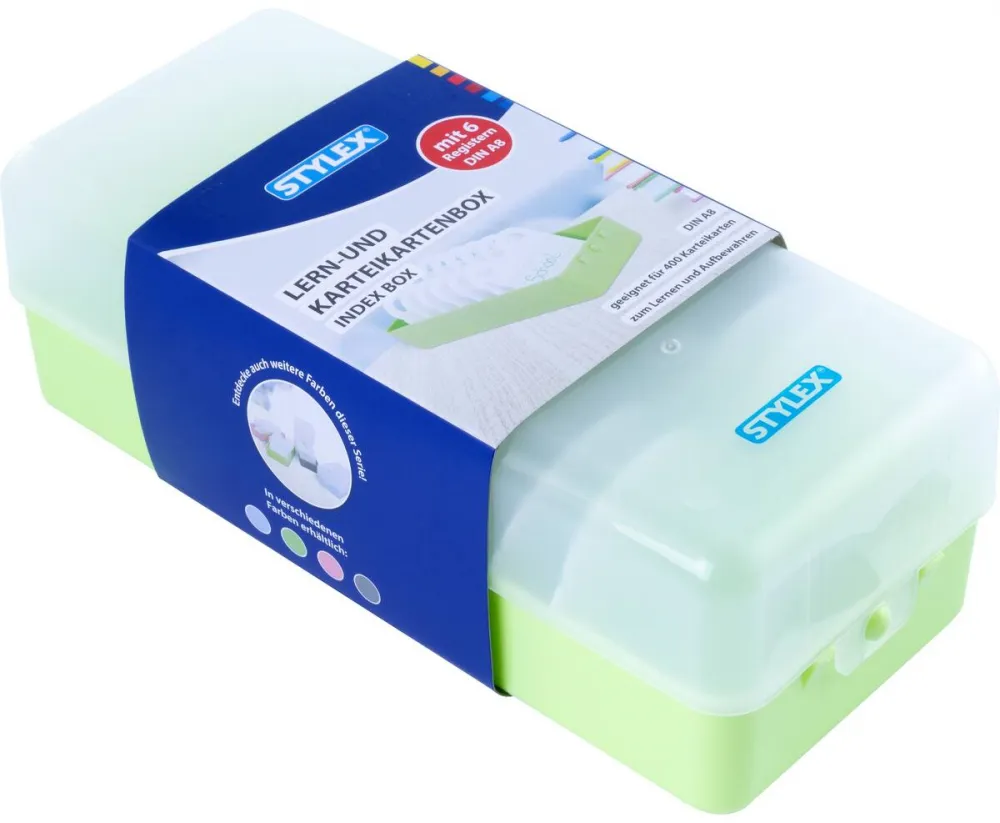 Lern- und Karteikartenbox DIN A8 *NEU*