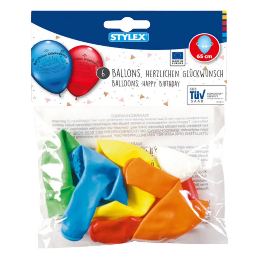 Luftballon Herzlichen Glückwunsch 10er Beutel