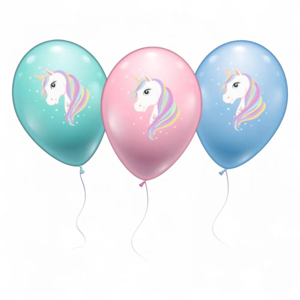 Luftballons Einhorn 6 Stück