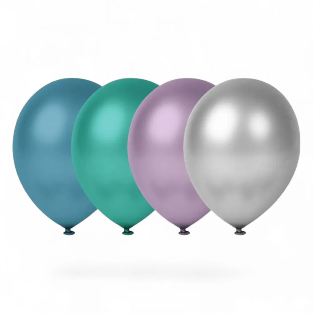 Luftballons Metallic 4er Beutel