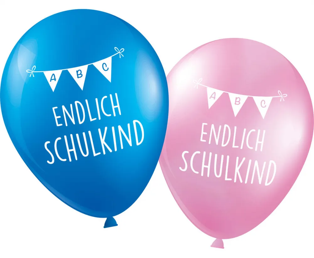 Luftballons Schule 6er Beutel