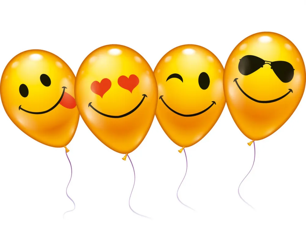 Luftballons Smiley 6 Stück