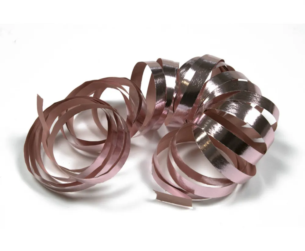 Luftschlangen 18er Röllchen roségold und silber