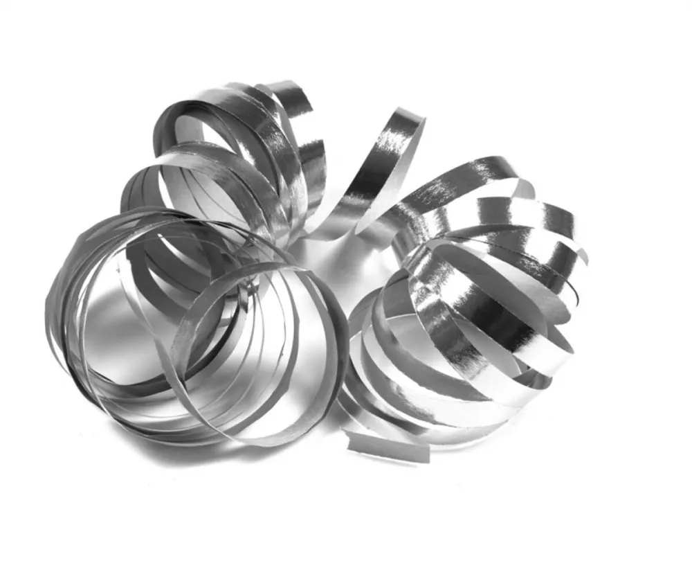 Luftschlangen 18er Röllchen roségold und silber