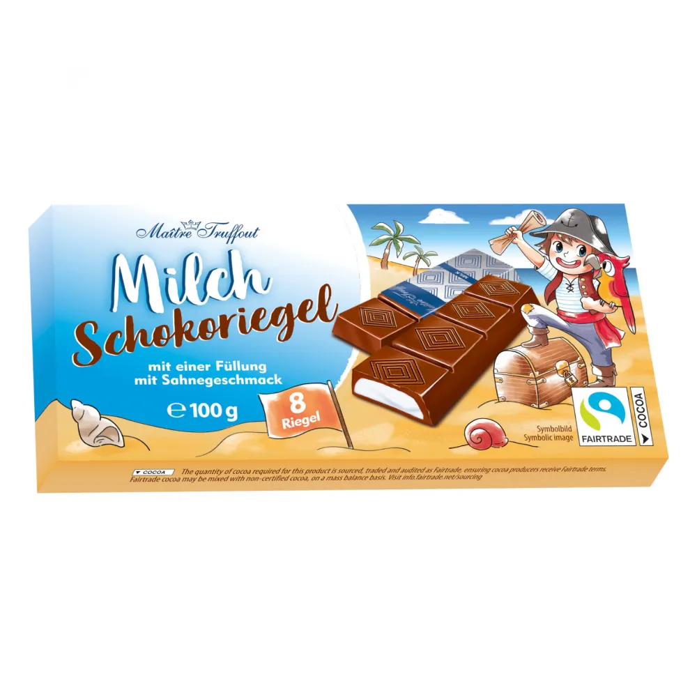 Milchschokolade mit Sahnecremefüllung 8x12,5g