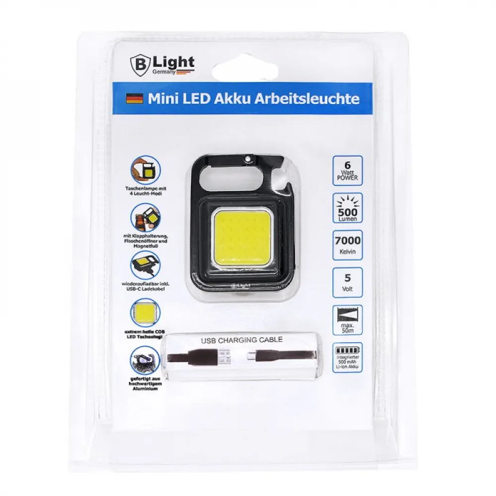 Mini-Akku Leuchte 6W COB