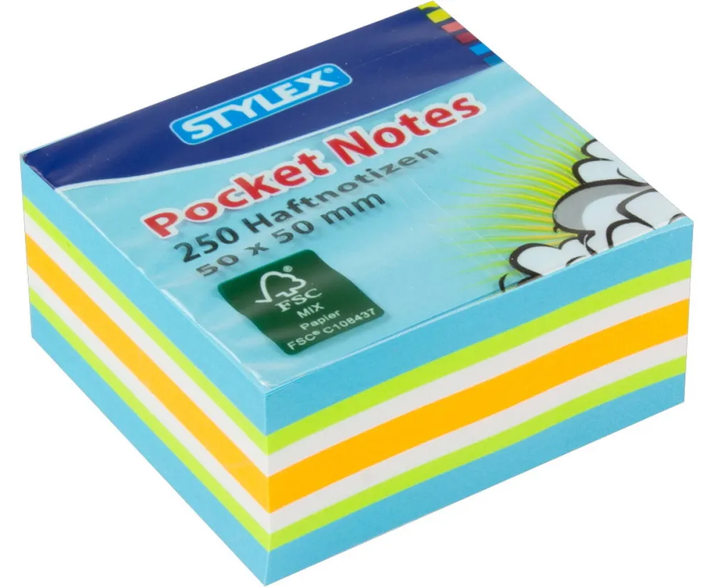 Mini-Haftnotizen 50 x 50 mm 250 Blatt