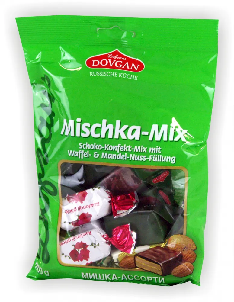 DOVGAN Medwed Waffelkonfekt mit Erdnuss-Kakaofüllung 200g