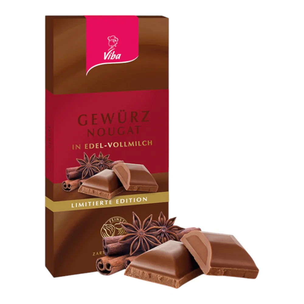 Nougat-Tafelschokolade „Gewürz-Nougat“ 100g