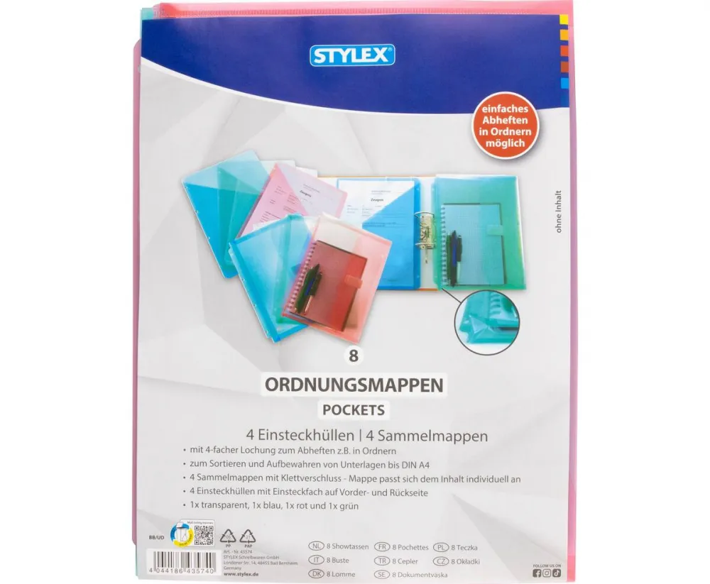 Ordnungsmappen-Set 8- teilig