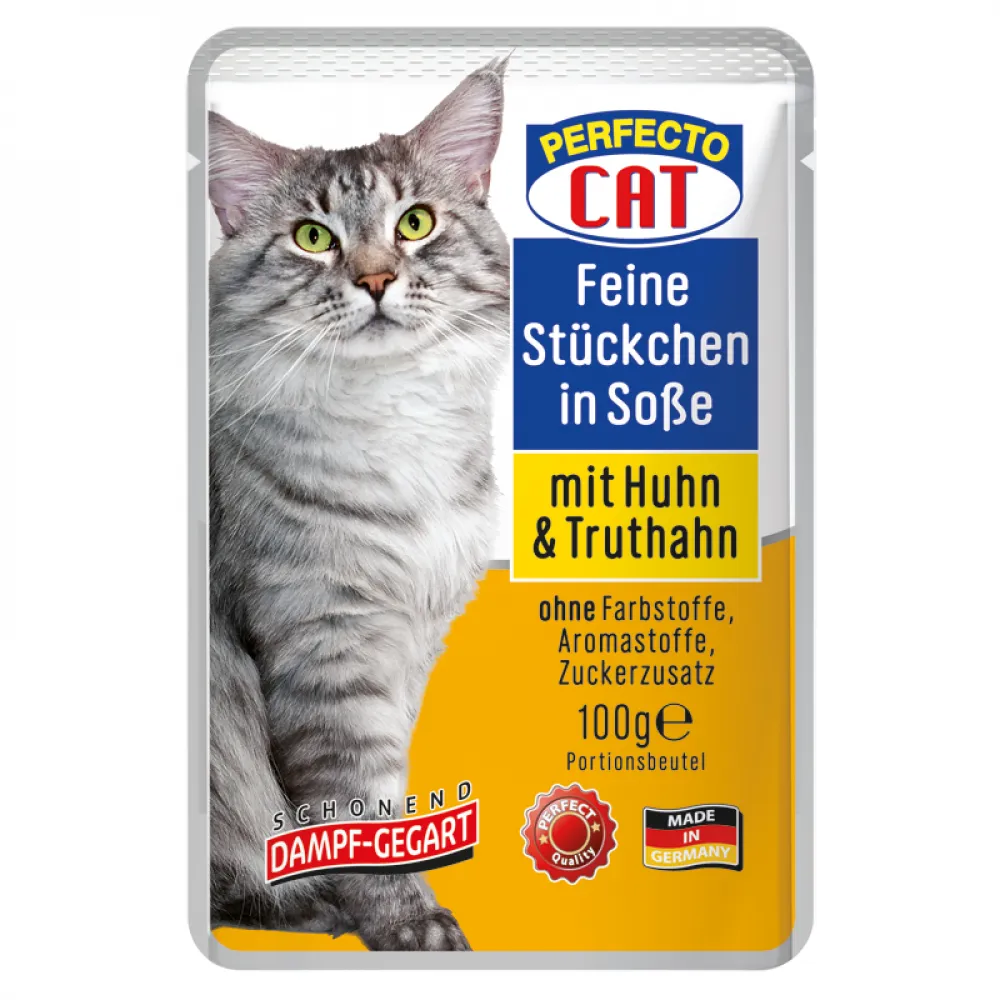 PC 100g Beutel feine Stückchen Huhn & Truthahn