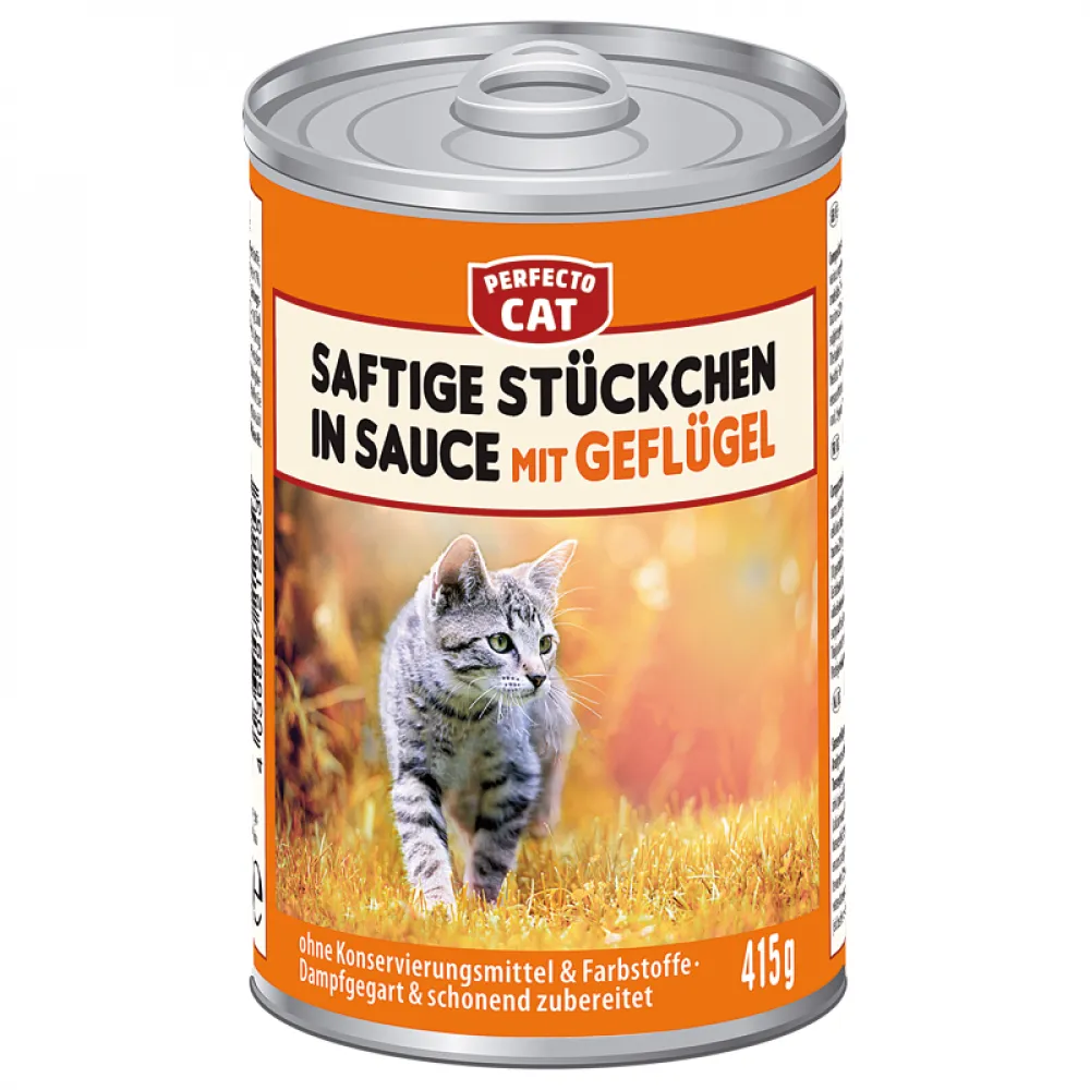 PC Saftige Stücke in Sauce mit Geflügel 415g