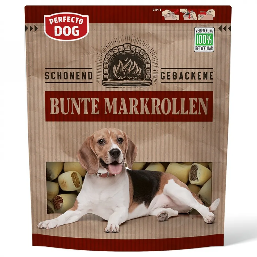 PD Bunte Markrollen 400g im recy. POUCH-Beutel
