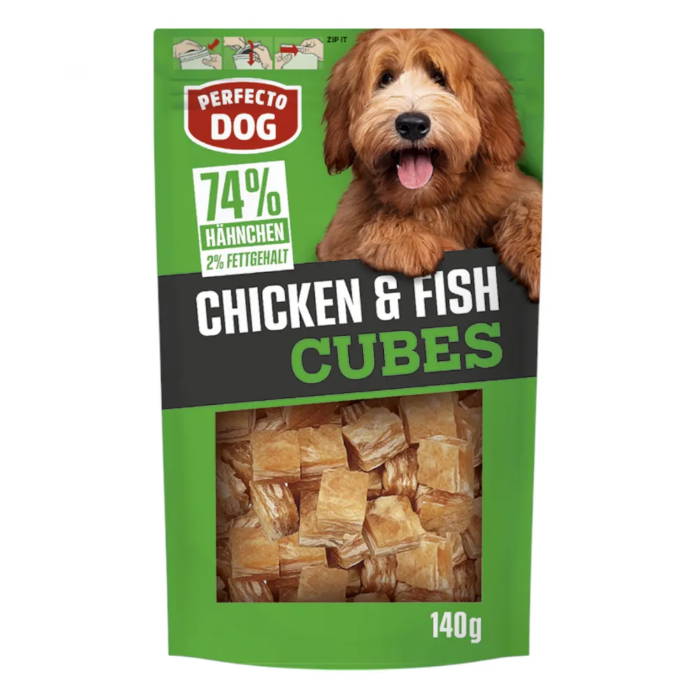 PD Chicken & Fish Cubes 140g