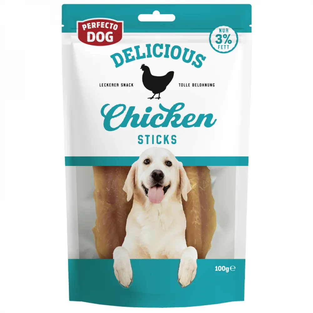 Perfecto Dog Delicious Chicken Sticks 100g