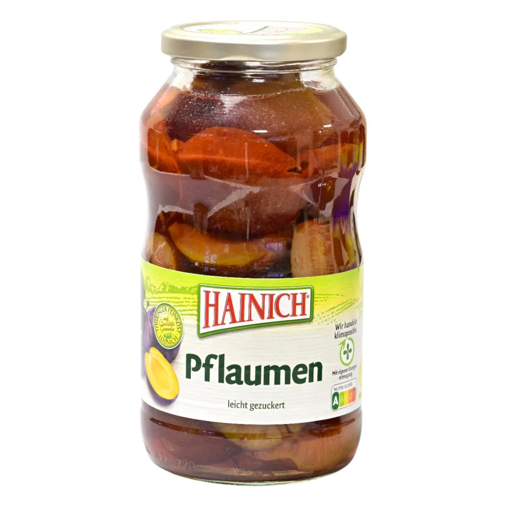 Pflaumen hb. Frucht, l. gezuckert 720ml