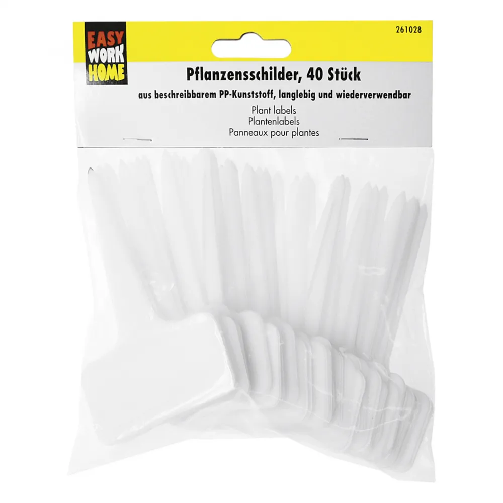 Plastiknamensschilder 40tlg.