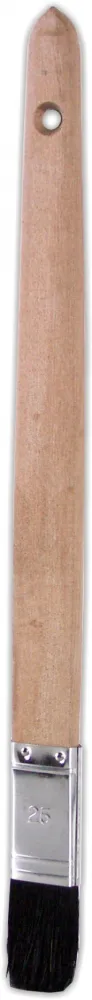 Plattpinsel gerade, 25mm Naturborste 70% Tops, schwarz