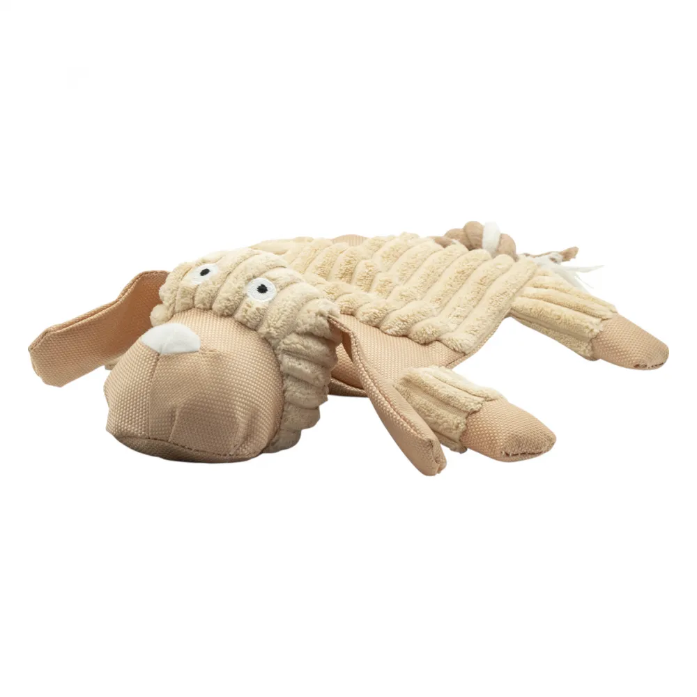 Plüschhund mit Baumwollseil 36cm