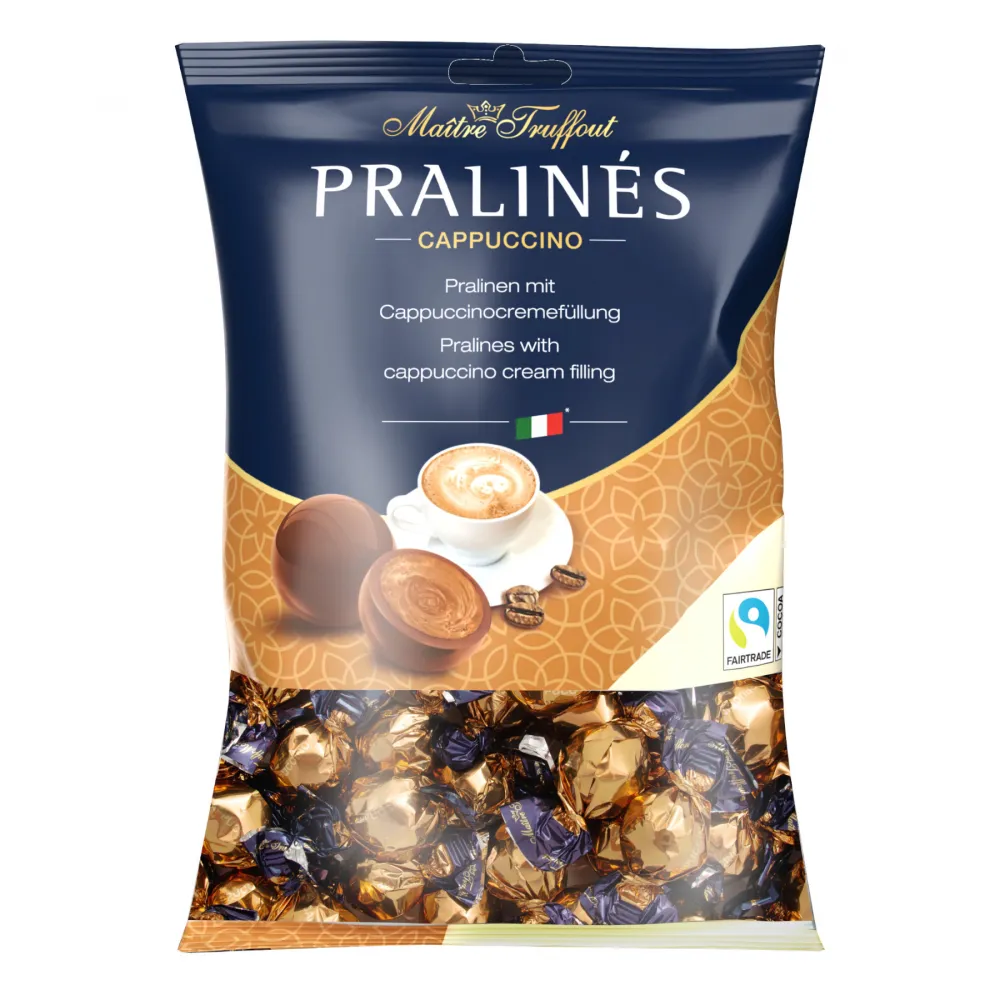 Pralinen Milchschokolade mit Cappuccinocremefüllung 125g