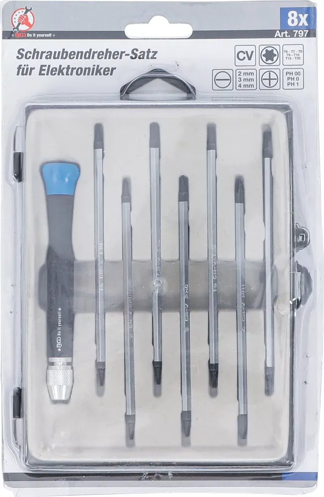 Profi-Schraubendreher für Elektroniker, 7-tlg.