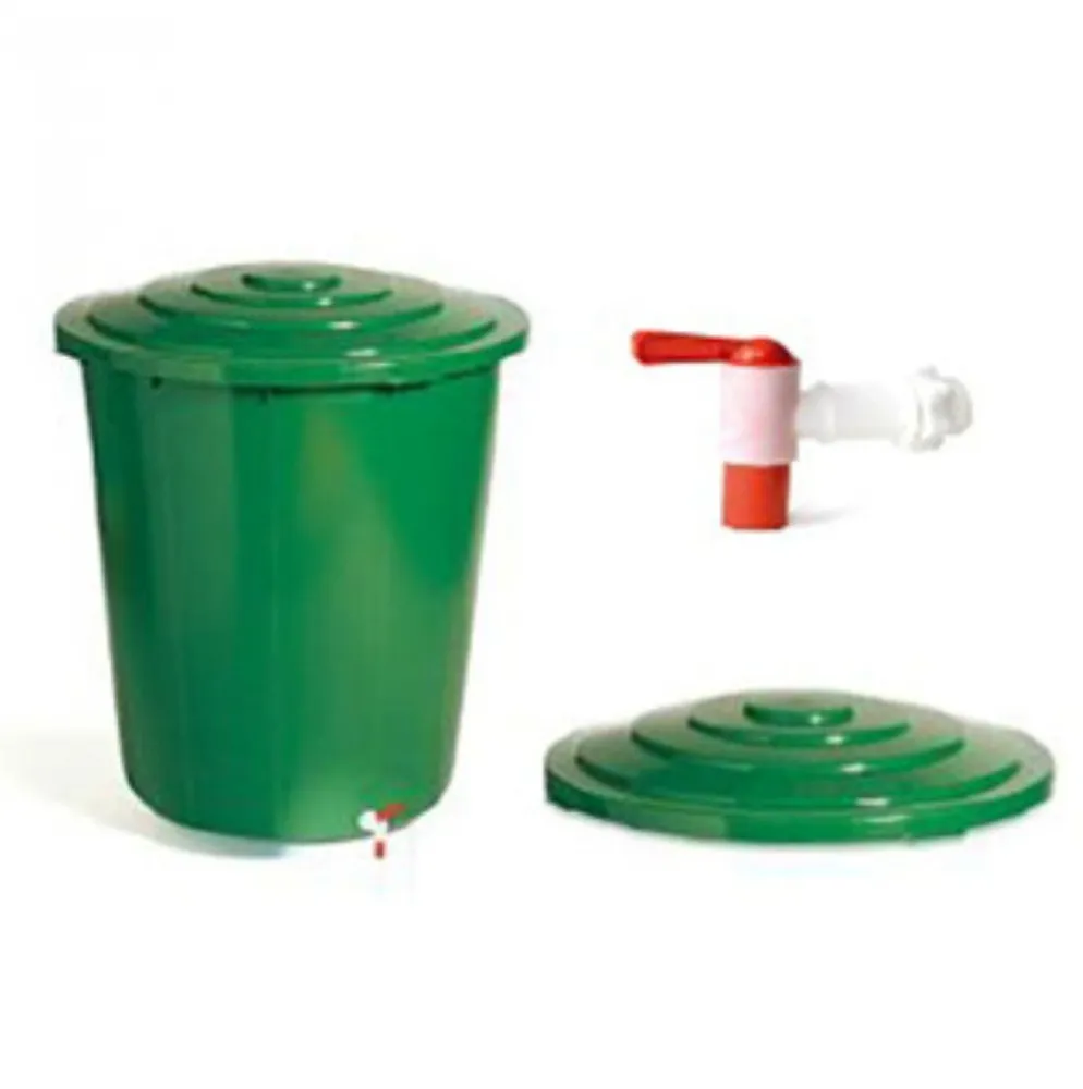 Regentonne m. Deckel u. Hahn