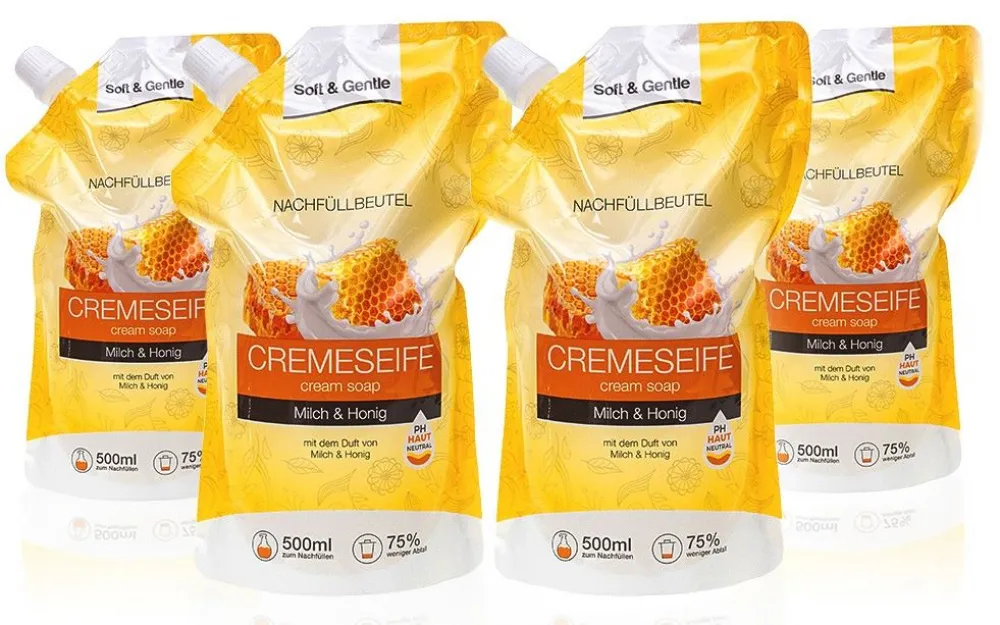 S&G Cremeseife NFP Milch&Honig 4x500ml