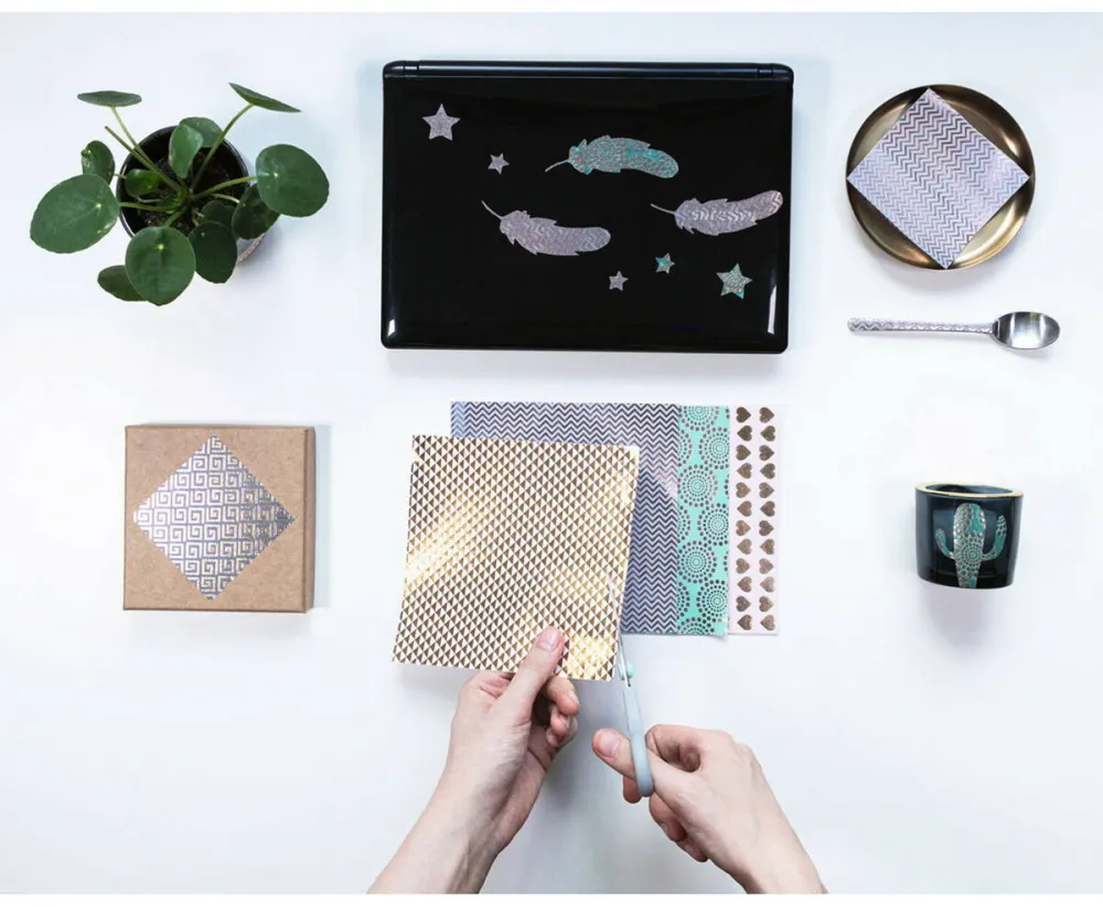 Selbstklebendes Dekopapier 10tlg 15x15