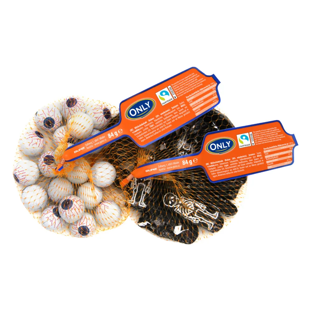 Skelette und Augen Milchschokolade 84g