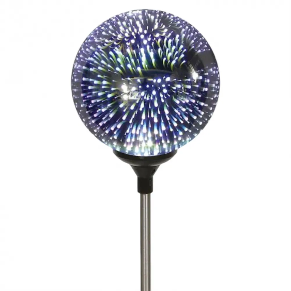 Solar-Leuchte Glaskugel, 3D-Effekt