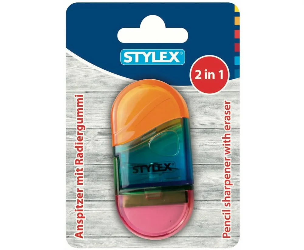 Spitzer und Radiergummi Kombination