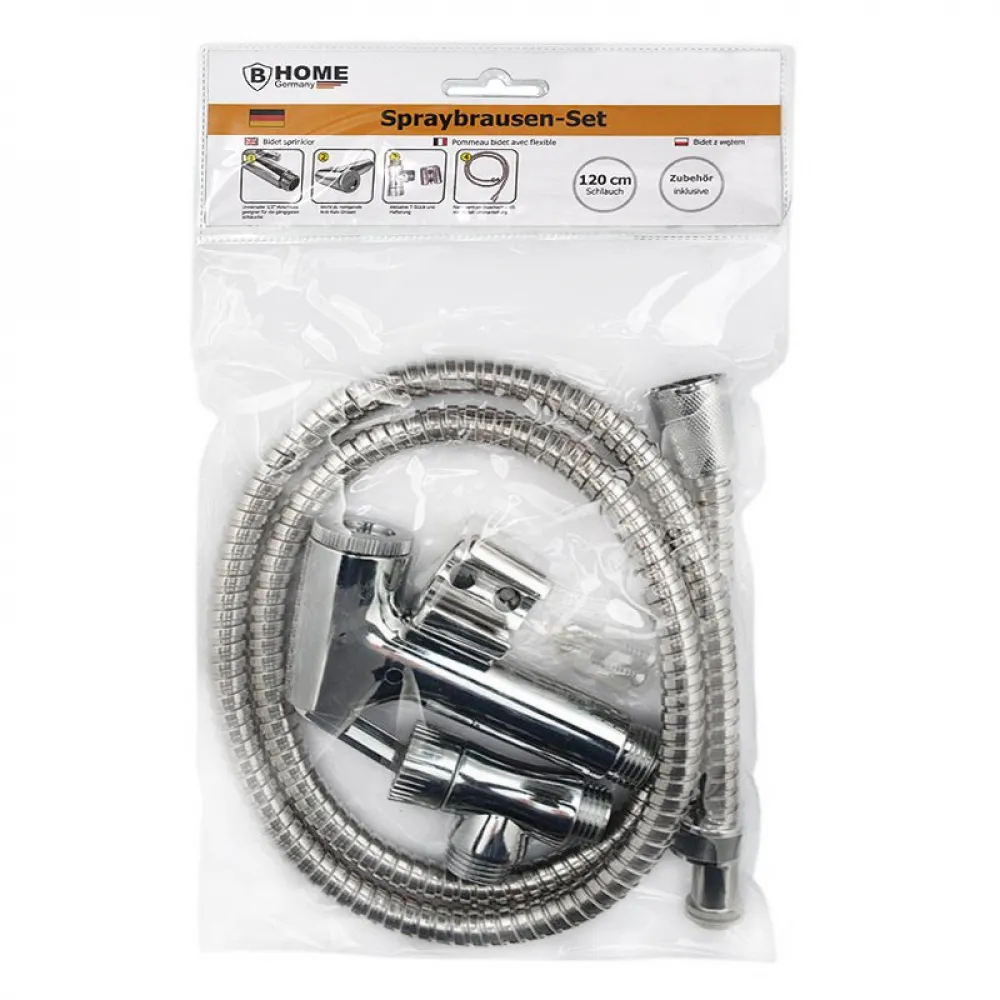 Spraybrause mit Schlauch 120cm CHROM
