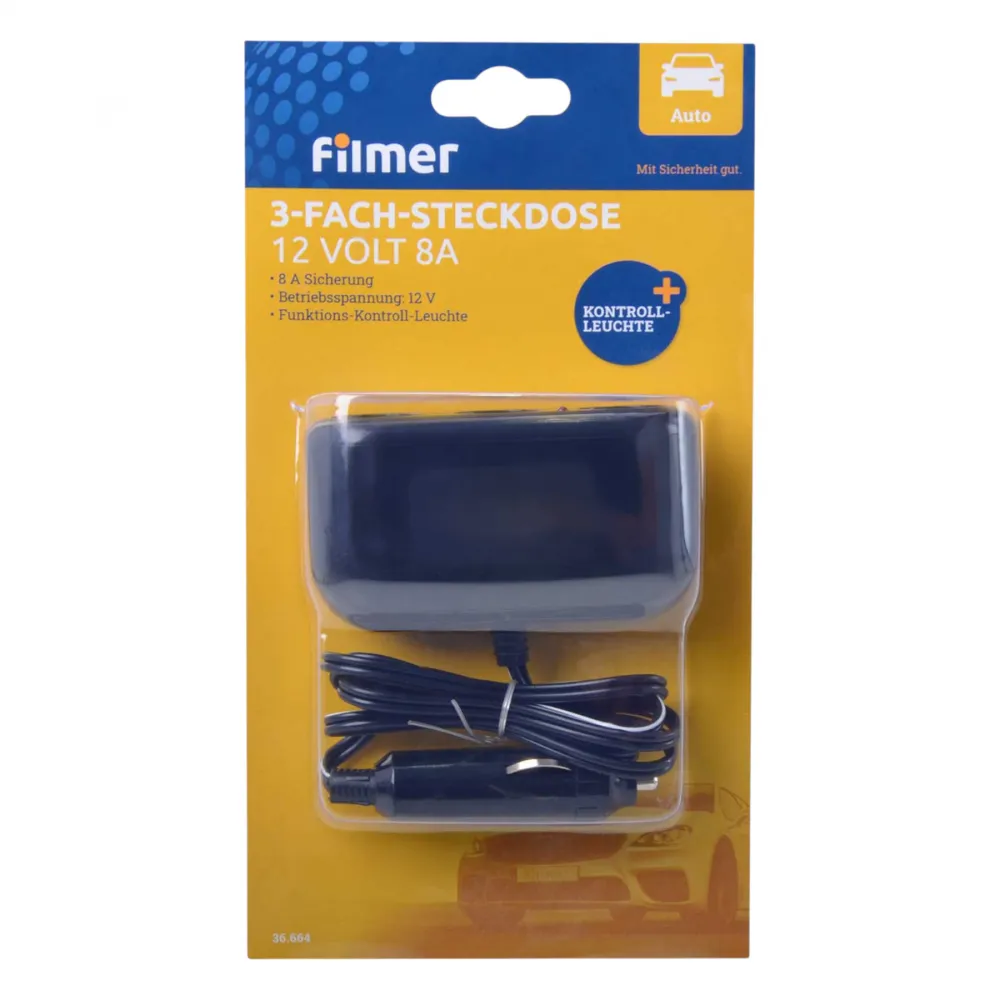 Steckdose 3-fach - 12 V